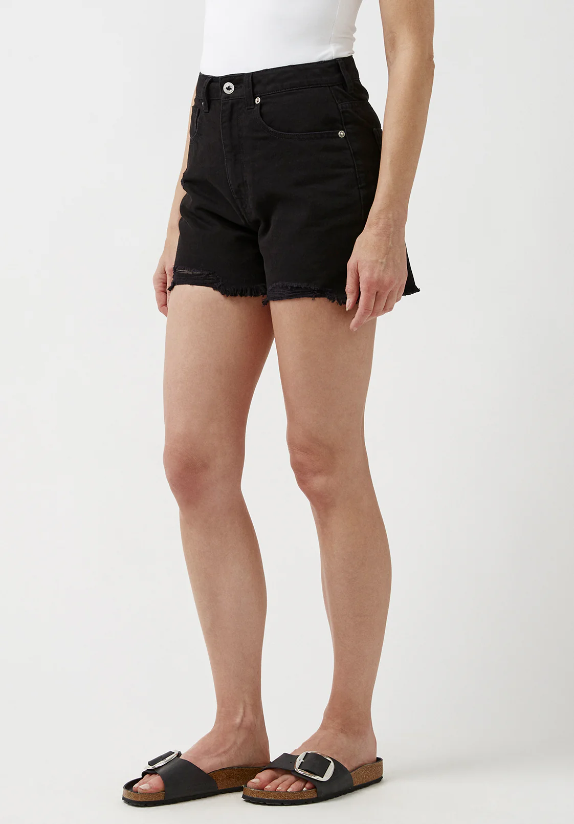 Super High Rise Joanna Frayed Shorts - BL15913 - Image 3