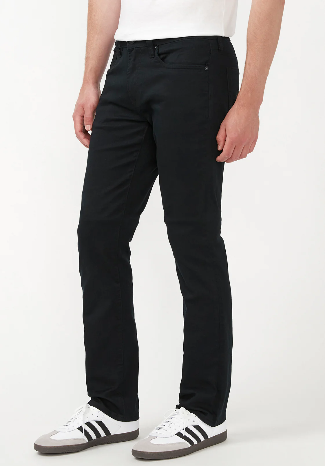 Straight Six Men's Twill Pants in Authentic Black - BM16083 - Image 3