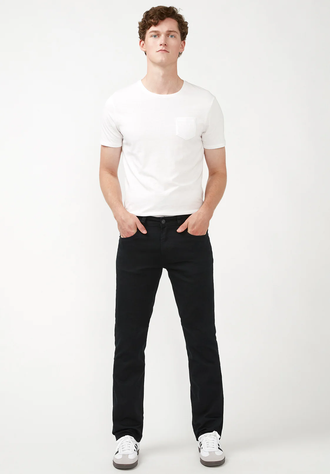 Straight Six Men's Twill Pants in Authentic Black - BM16083 - Image 5