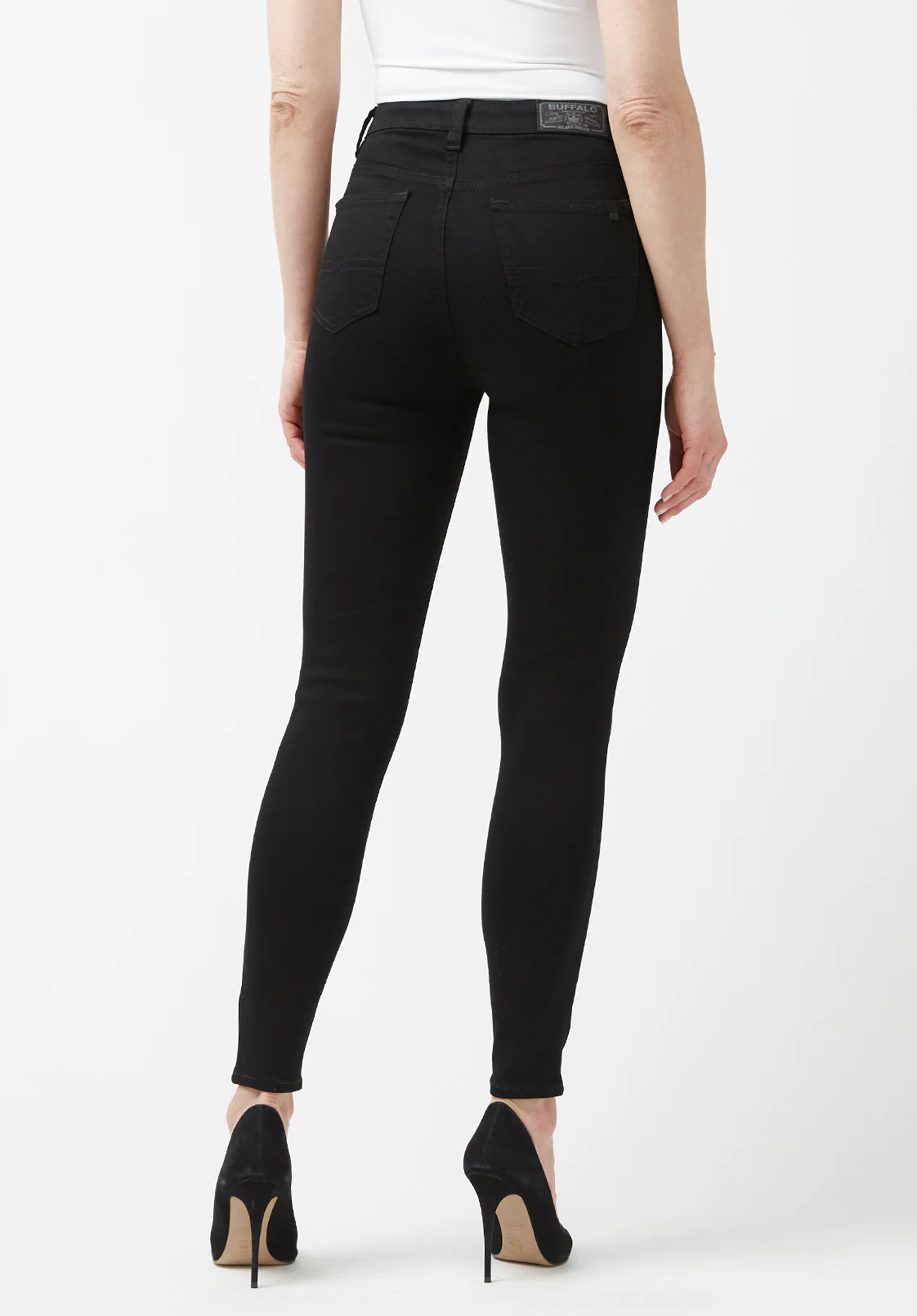 High Rise Skinny Skylar Women's Jeans, Black - BL15663 - Image 7