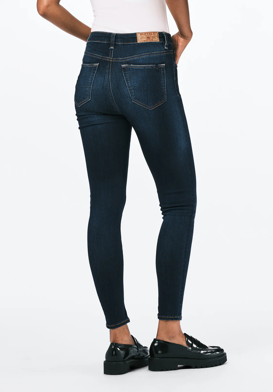 High Rise Skinny Skylar Women's Jeans, Night Rain Indigo - BL15703 - Image 3