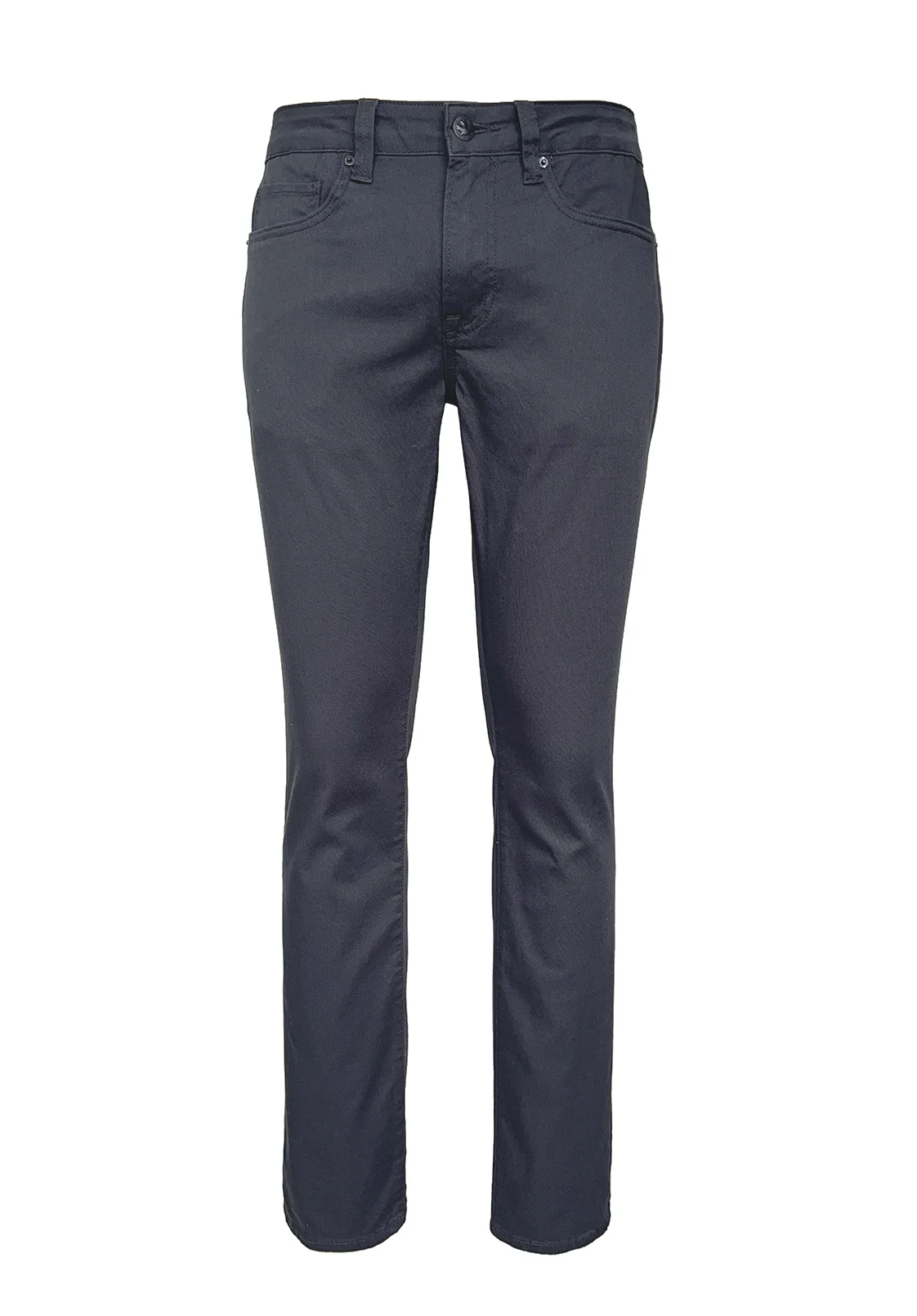 Slim Ash Men's Twill Pants in Charcoal Gray - BM22017 - Image 5