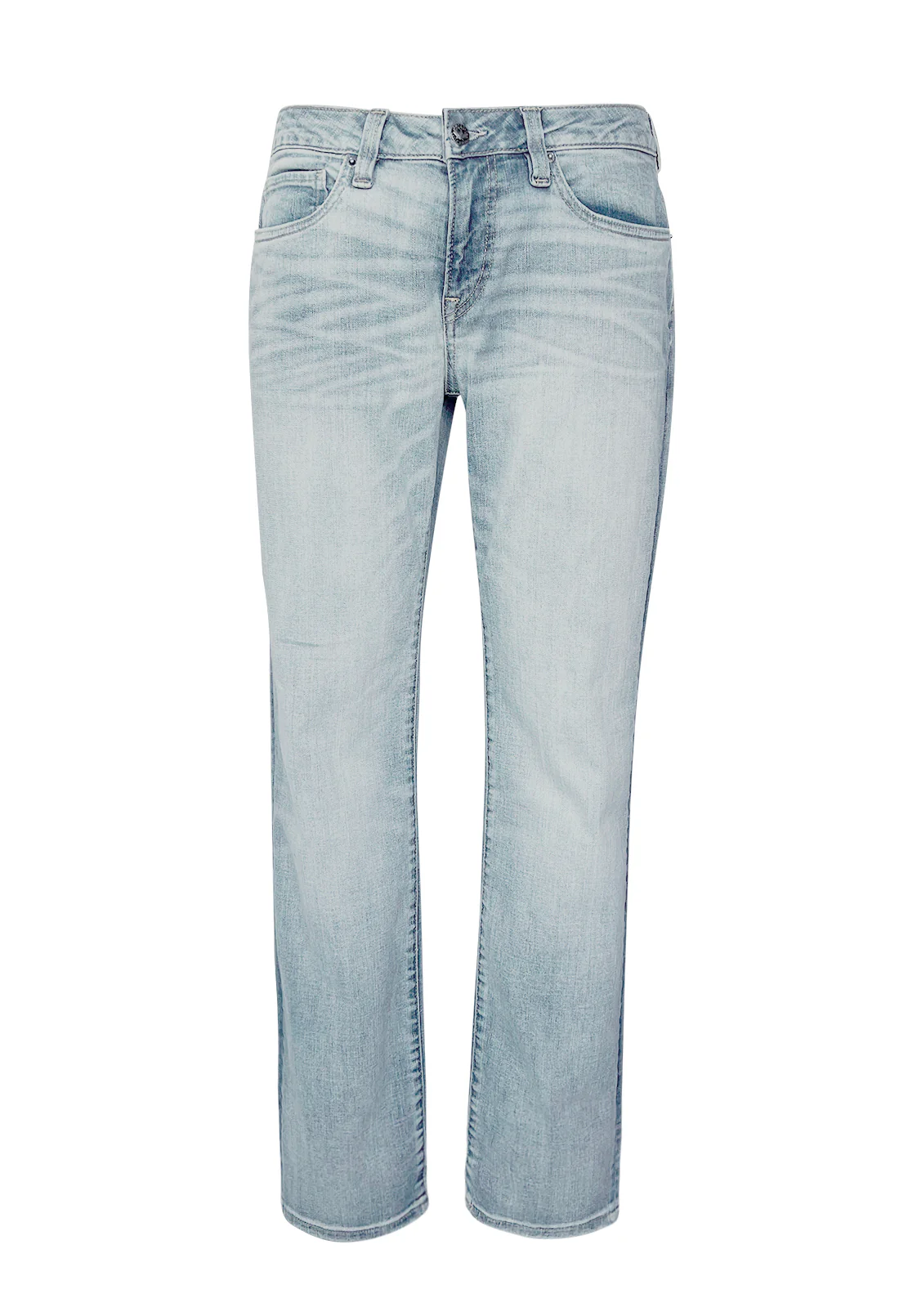 Straight Six Men's Jeans in Crinkled Light Blue - BM22762 - Image 7